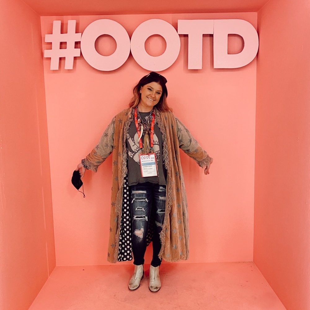 Cotton Velvet Oleary Starry jacket Magnolia pearl